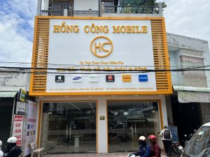 THI CÔNG BẢNG HIỆU CỬA HÀNG ĐIỆN THOẠI HỒNG CÔNG MOBILE CẦN THƠ